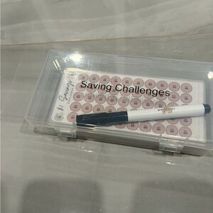 Clear Savings Challenge Box with Marker